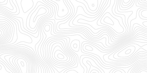 Abstract topographic contour grid seamless pattern geometric landscape line map discovery technology white background © Romana