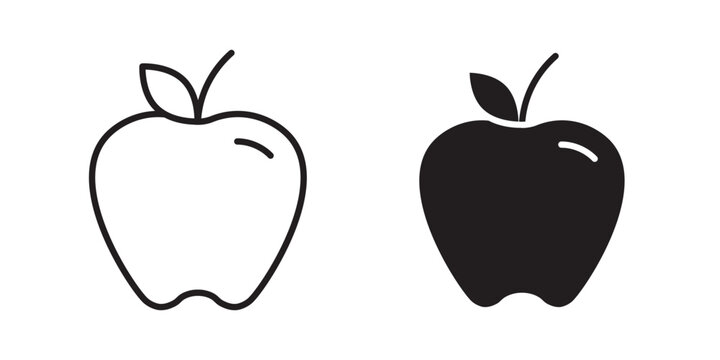 Apple icon vector illustration designs pack. EPS10