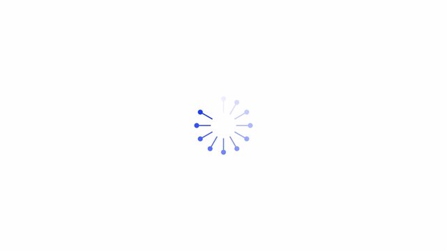futuristic Loading circle icon animation with alpha channel, loading circle on transparent background
