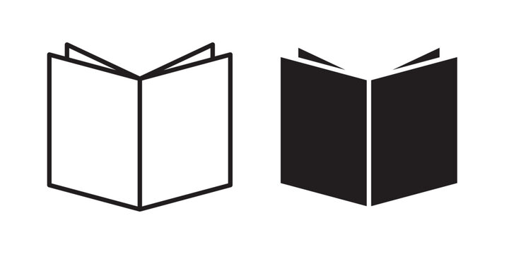 Book open icon vector illustration designs pack. EPS10