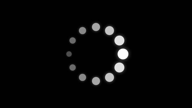 Loading Animation Circle Progress Bar Rotation.