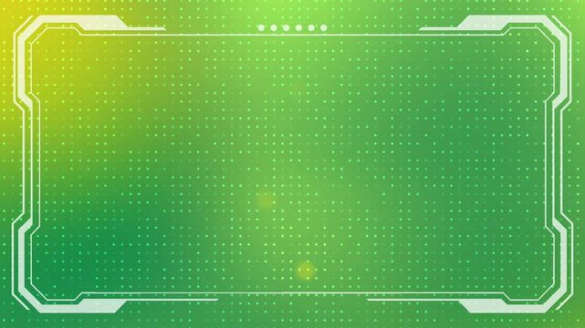 Green digital gradient technology animation in 4K abstract background.