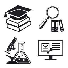 Obraz premium Education and Science Icons