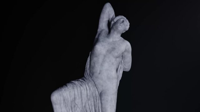 Sculpture of Farnese Dionysos Made with 3D render not AI
