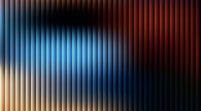 Cool blue vertical lines with bright white light leak effect header