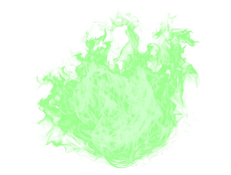 green fire png