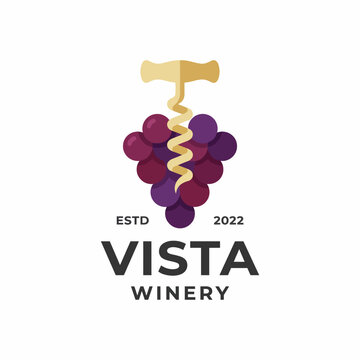 This logo features a stylized grape cluster and corkscrew, representing the essence of winemaking and the vineyard's commitment to quality since 2022. A perfect vintage.