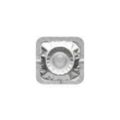 Naklejka premium Close-up of a metallic gear with intricate design isolated on transparent background