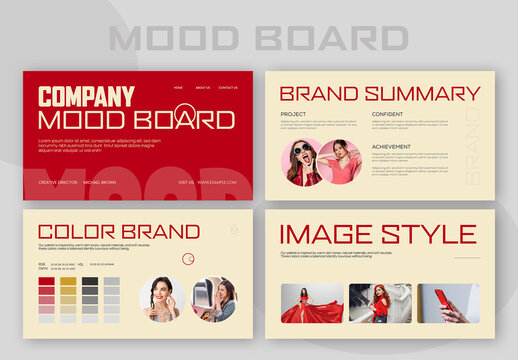 Brand Mood Board Design Layout