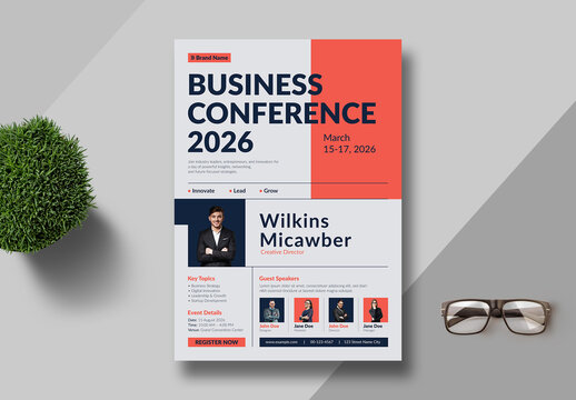 Business Conference Poster Layout