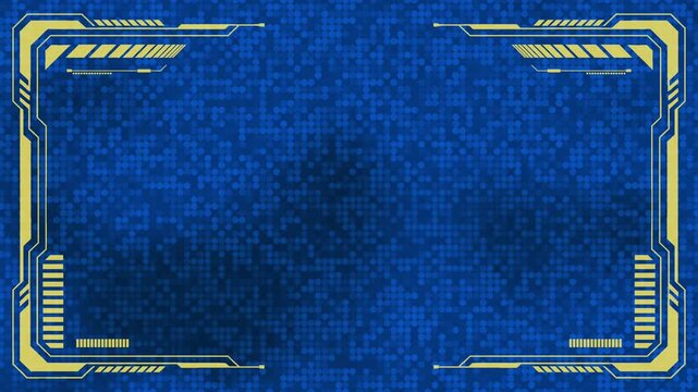 Blue futuristic digital tech texture animation in 4K abstract background.