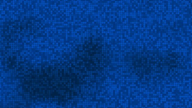 Blue digital particle grid animation in 4K futuristic technology background.