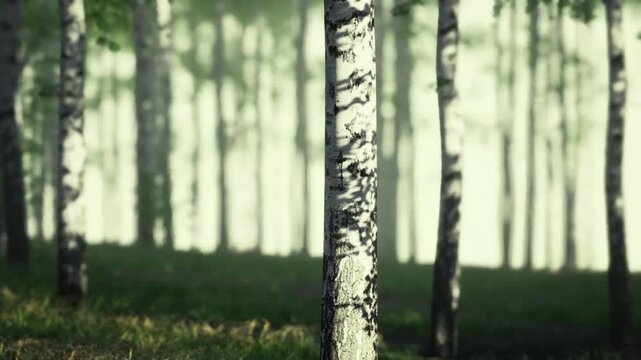 Graphic birch trunks pattern and texture, repeating vertical lines and high contrast bark marks. Abstract natural composition suited for modern design,