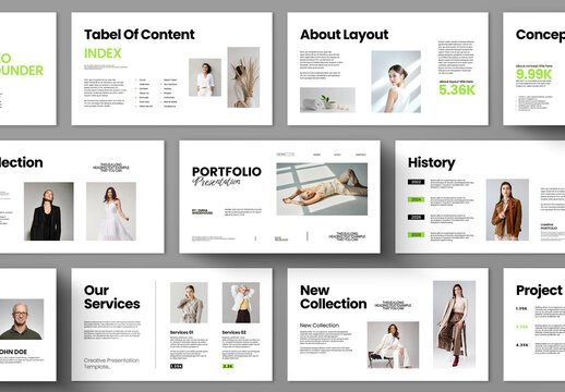 Minimal Portfolio Presentation Design Layout