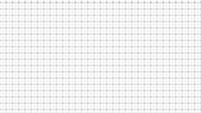 Minimalist white graph paper background featuring a technical black grid with circular intersection points and double circle accents for architectural drafting and engineering project layouts
