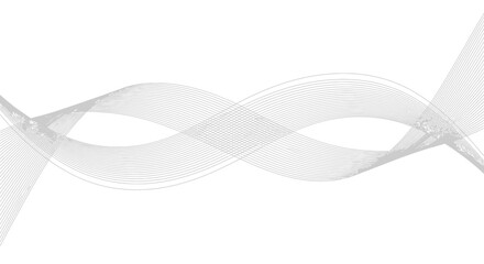 Fototapeta premium White ribbon twisted and turned.