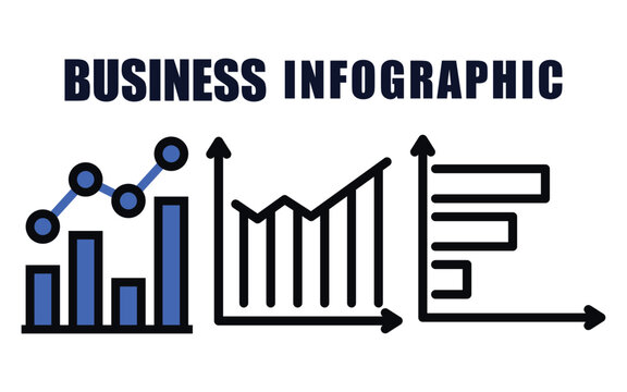 Business growing graph icon set profit increase decrease arrow up down.  Business graphs and charts icons. Statistics and analytics vector icon.