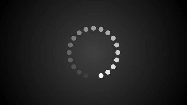 glowing dots spinning animation Loading wheel animation .loading and buffering icon animation