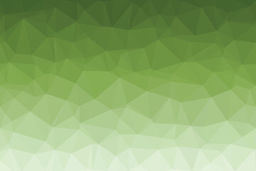 Fototapeta premium A captivating low poly geometric pattern displays a soothing gradient from dark to light green hues