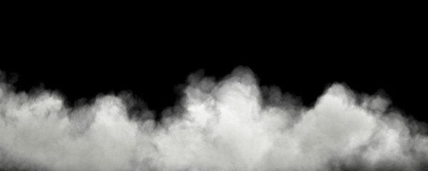 Naklejka premium Isolated smoke gas atmosphere on black backgrounds 3d rendering