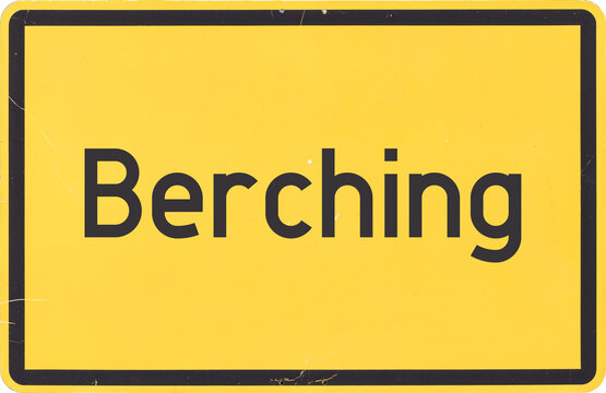 Ortsschild Berching