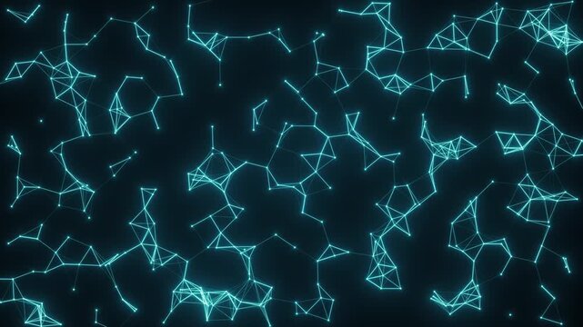 Digital Data moving on Circuit Board and CPU loop backgrounds. Computer Processing and organizing data. Abstract high tech Artificial intelligence (AI), data mining, neon glow pcb place for text 