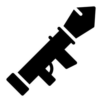 bazooka glyph icon