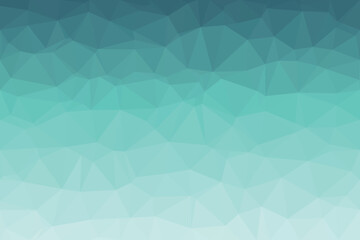 Obraz premium Cool teal and aqua blue colors softly transition across a geometric polygonal surface, presenting a refreshing visual