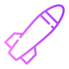 missile gradient icon
