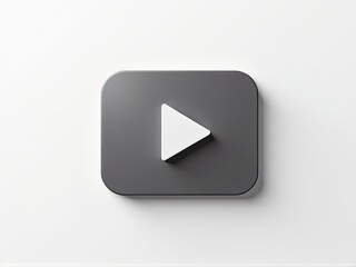 A simple play button icon on a white background, often used as a symbol in various contexts