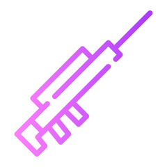 rifle gradient icon