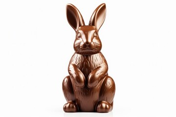Chocolate bunny representing easter holiday tradition and sweet treat