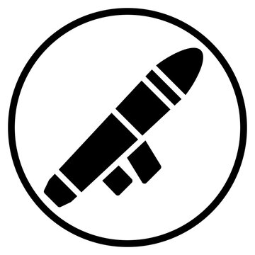 bazooka glyph icon