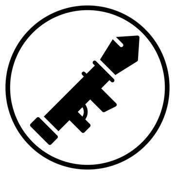 bazooka glyph icon