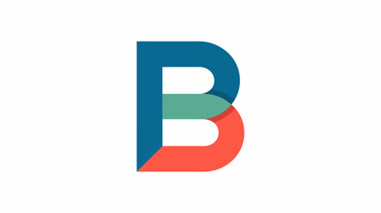 This colorful and playful letter B incorporates vibrant colors, creating a fun and approachable brand identity that appeals to a younger audience or creative industries. © Emily