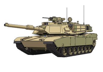 Military Tank Vehicle Armored Warfare.