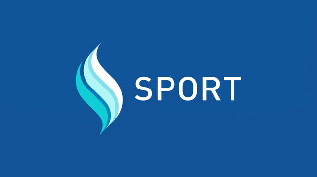 In this image, a sleek blue flame logo embodies motion and speed, perfect for representing an energetic sport brand focused on performance, passion, and excitement.