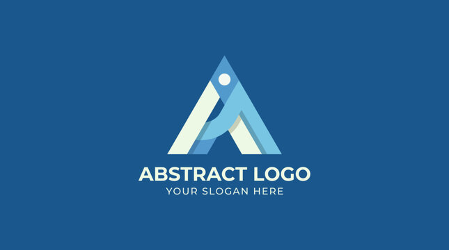 A sleek and modern abstract logo design featuring a sharpened triangle and a human figure, representing innovation, growth, and creativity within branding.