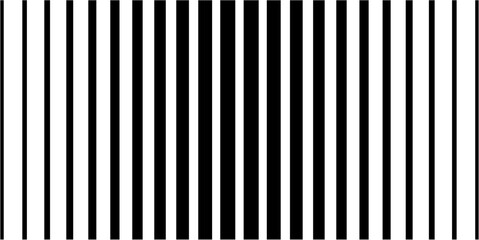 Abstract geometric pattern featuring a striking array of vertical black and white stripes with varying widths,  © Ardi