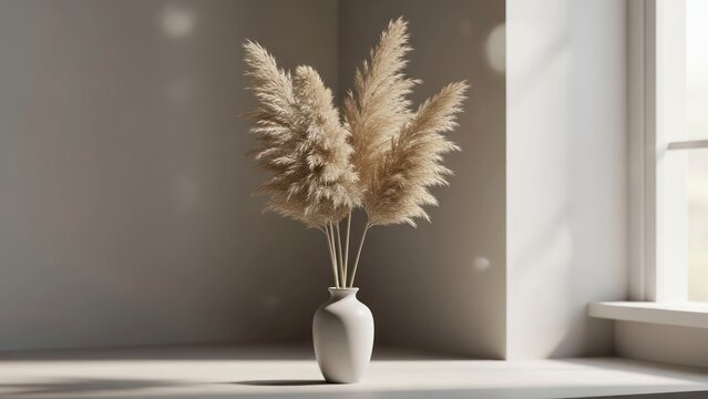 Vase with plants