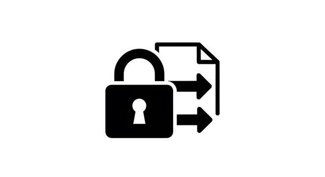 Digital icon for secure file transfer protocol used in data networking