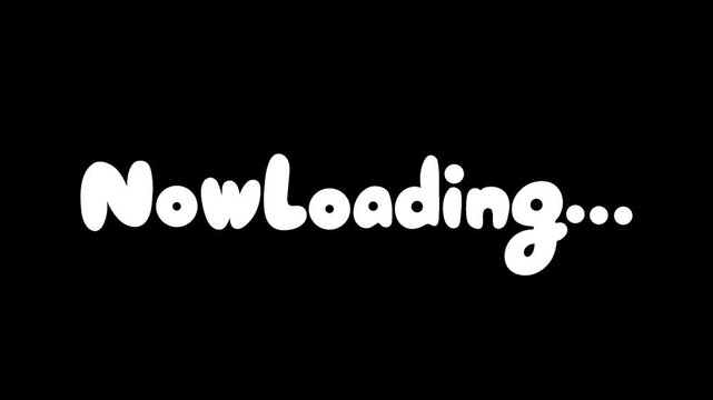 Now Loading Loop Animation | UI Loading Screen Motion Graphic Clip
