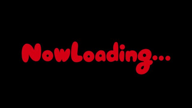 Now Loading Loop Animation | UI Loading Screen Motion Graphic Clip