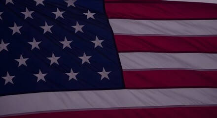 Fototapeta premium American flag close up with stars and stripes