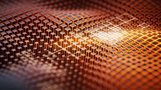 Abstract cube board background, 3d rendering.