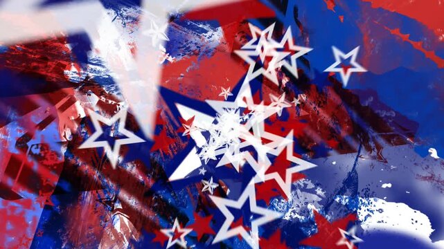 red and blue paint splashes graffiti motion background