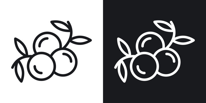 Juniper icon set in black and white stroke lines