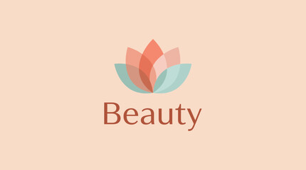 Fototapeta premium This serene image displays a lotus flower design with a soft pastel color palette, symbolizing beauty, tranquillity, and purity in artistic representation.