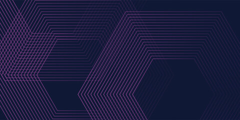 Abstract background. Hexagon halftone lines pattern. Hexagonal geometric design. Modern technology futuristic concept. Suit for poster, banner, brochure, cover, website, business, flyer © Afandi