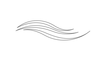 Abstract Swirl Lines, Flowing Wave Design, Elegant Curve Element, Minimalist Graphic